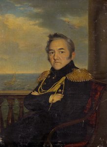 Porträt von Admiral Mikhail Lazarev 1788-1851, Mitte des 19. Jahrhunderts