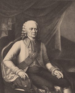 Porträt von Admiral Wassili Alexejewitsch Mjatlew 1694-1761 Nach Józef Oleszkiewicz