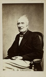 Porträt von Alphonse de Lamartine 1790-1869, 1860er Jahre