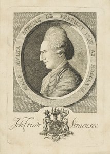 Porträt von Graf Johann Friedrich Struensee, 1737-1772, 1773