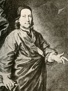 Porträt von Graf Zinzendorf in einer Predigerrobe, um 1740, 1937 von Unbekannt