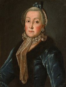 Porträt der Gräfin Anna Danilowna Trubetskaja, 1710-1780, geb. Drutskaja-Sokolinskaja, zweite Hälfte des 18. Jahrhunderts