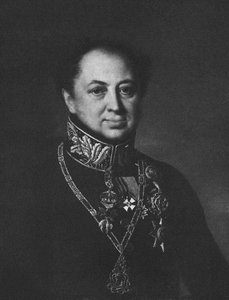 Porträt von Dmitry Pavlovich Tatischev 1767-1845, 1838