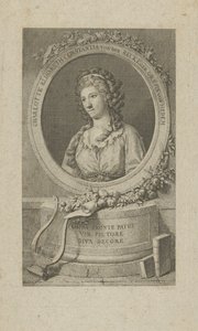 Porträt von Elisa von der Recke, 1754-1833, 1792 von Unbekannt