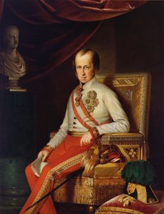 Porträt von Kaiser Ferdinand I. von Österreich 1793-1875, ca. 1840 von Unbekannt