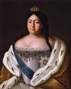 Porträt der Kaiserin Anna Ioannovna 1693-1740, 18. Jahrhundert von Unbekannt