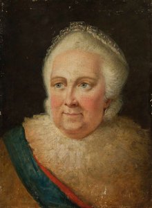 Porträt der Kaiserin Katharina II 1729-1796, Ende 1790er Jahre von Unbekannt