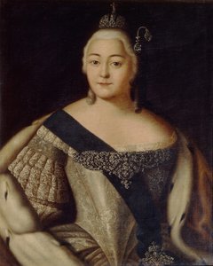 Porträt von Kaiserin Elisabeth 1709-1762, zweite Hälfte des 18. Jahrhunderts