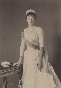 Porträt der Großherzogin Anastasia Michailowna von Russland 1860-1922, 1889 von Unbekannt