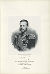 Porträt von Großherzog Michael Nikolajewitsch von Russland 1832-1909, 1858