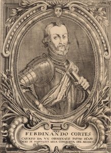 Porträt von Hernán Cortés 1485-1547