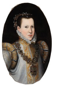 Porträt der Infantin Maria von Portugal, Erbprinzessin von Parma 1538-1577, ca. 1600 von Unbekannt