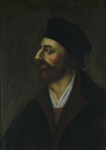 Porträt von John Hus, 17. Jahrhundert