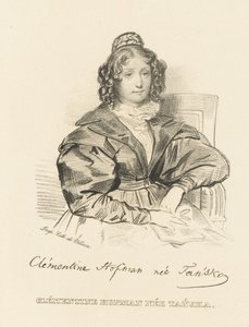 Porträt von Klementyna Hoffmanowa 1798-1845, ca. 1840