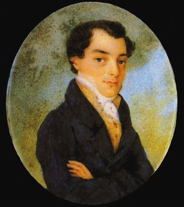 Porträt von Kondraty Fyodorovich Ryleyev 1795-1826, nach 1826 von Unbekannt