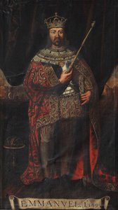 Porträt von Manuel I. von Portugal 1469-1521, 1495 von Unbekannt