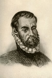 Porträt von Pedro Menendez de Aviles, zeigt spanische Kleidung, um 1570-1580, 1937 von Unbekannt