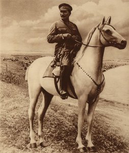 Porträt von Semyon Mikhailovich Budyonny 1883-1973