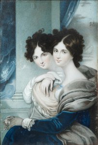Porträt der Schwestern Prinzessinnen Anna Petrovna 1777-1805 und Ekaterina Petrovna 1783-1830 Lopukhin von Unbekannt