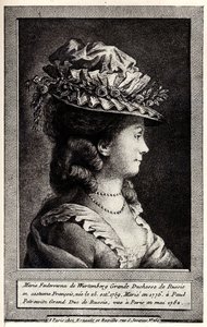 Porträt von Sophie Dorothea von Württemberg, frühes 19. Jahrhundert von Unbekannt