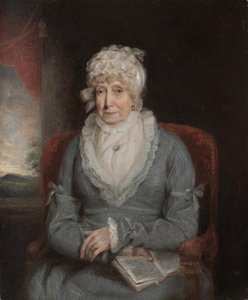 Porträt einer Frau Mrs. Ann Hivlyn, frühe 1800er Jahre von Unbekannt