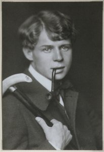 Porträt des Dichters Sergei Jessenin 1895-1925, 1919 von Unbekannt