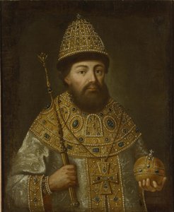 Porträt des Zaren Alexei I. Michailowitsch von Russland 1629-1676, ca. 1675 von Unbekannt