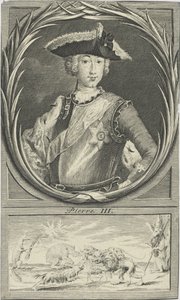 Porträt des Zaren Peter III. von Russland 1728-1762, um 1750