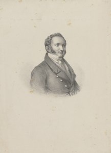 Porträt des Komponisten Gioachino Antonio Rossini von Unbekannt