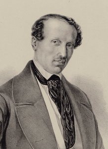 Porträt des Komponisten Hans Christian Lumbye 1810-1874, ca. 1850 von Unbekannt
