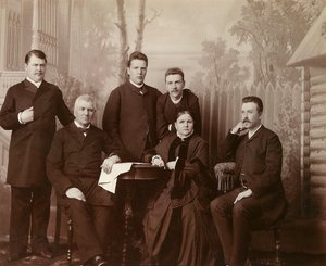 Porträt der Familie von Sophia Perovskaya, 1860er Jahre von Unbekannt