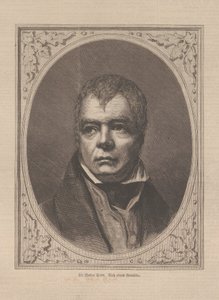 Porträt des historischen Romanautors und Dichters Sir Walter Scott
