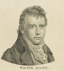 Porträt des historischen Romanautors und Dichters Sir Walter Scott 1771-1832, ca. 1800 von Unbekannt