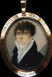 Porträt des Dichters Percy Bysshe Shelley 1792-1822, ca. 1825 von Unbekannt
