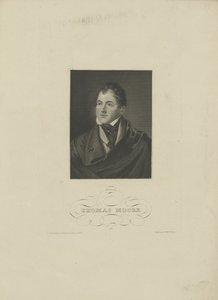 Porträt des Dichters Thomas Moore 1779-1852, 1830er Jahre