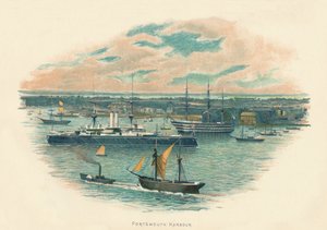Hafen von Portsmouth, um 1890