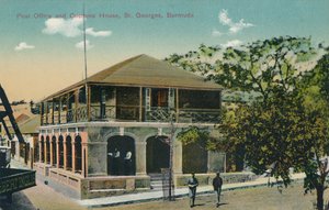 Postamt und Zollhaus, St. Georges, Bermuda, frühes 20. Jahrhundert