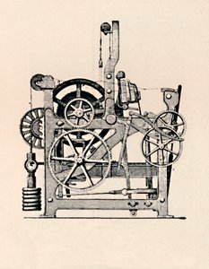 Seitenansicht des Kraftwebstuhls, 1836, 1904