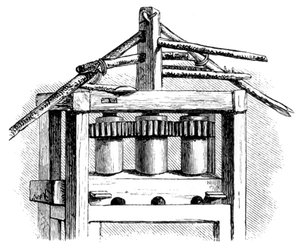 Primitivzuckermühle, Santo Domingo, 1873 von Unbekannt