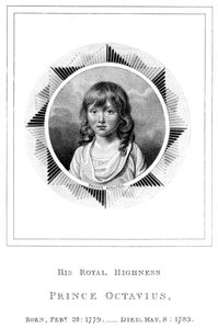 Prinz Octavius, achter Sohn von George III, 19. Jahrhundert von Unbekannt