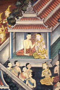 Prinz Rama und Sita (Detail) von Unbekannt