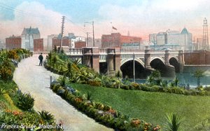 Princes Bridge, Melbourne, Australien, 1912