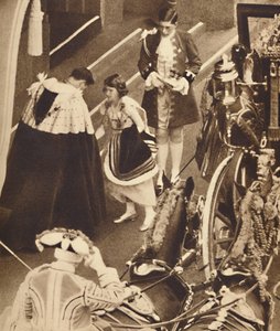 Prinzessin Elizabeth verwaltet den Zug, 12. Mai 1937