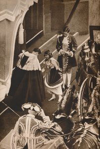 Prinzessin Elizabeth bei der Krönung ihrer Eltern, 1937