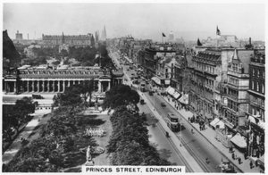 Princess Street, Edinburgh, 1936 von Unbekannt