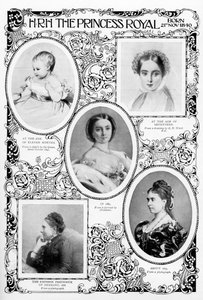 Prinzessin Victoria Adelaide Mary Louise, älteste Tochter von Königin Victoria, spätes 19. Jahrhundert