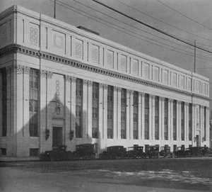 Hauptfassade des Freimaurertempels, Birmingham, Alabama, 1924 von Unbekannt