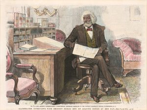 Druck von Frederick Douglass, ca. 1879 von Unbekannt