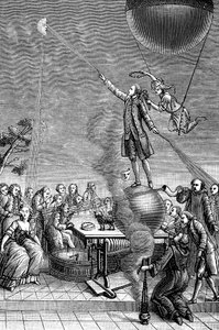 Druck, der Franz Anton Mesmer satirisiert, 1784 von Unbekannt