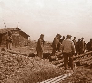 Gefangene, Chalons, Nordfrankreich, ca. 1914-1918